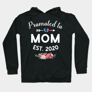 Promoted to Mom Est 2020 New Mommy To Be Hoodie